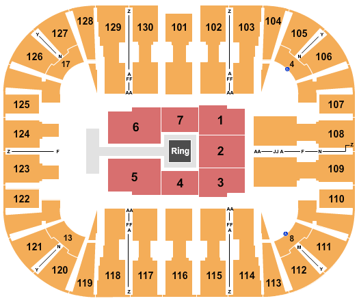 EagleBank Arena EagleBank Arena Seating Chart